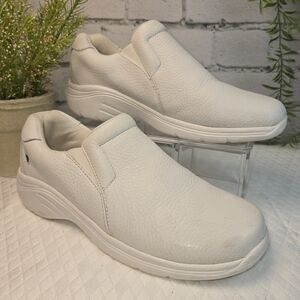 NURSE MATES DOVE WHITE NURSING CLOGS LEATHER HEALTHCARE PROFESSIONAL WOMENS 8.5